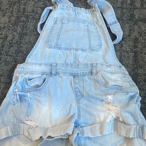acid wash overalls with rips